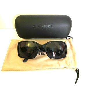 SOLD Chanel C501/91 Black Sunglasses